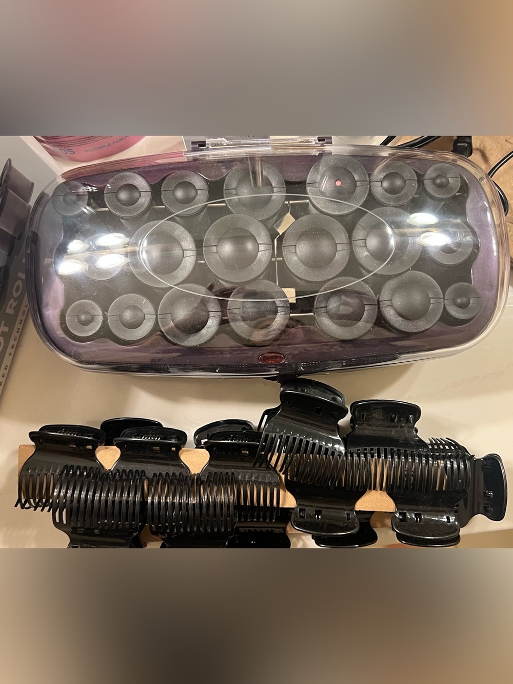 InfinitiPro by Conair Instant Heat Ceramic Flocked Rollers, Multi-Size, 20 Ct - Picture 2 of 7